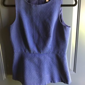 Banana Republic Peplum top- royal blue